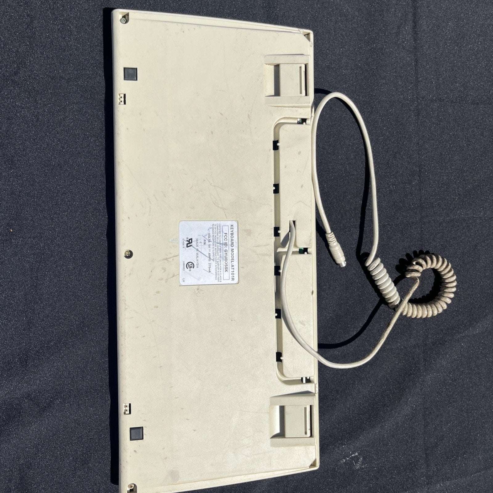 Vintage Dell AT101R Mechanical Keyboard AT/PS2 Beige Alps Switch Keyboard