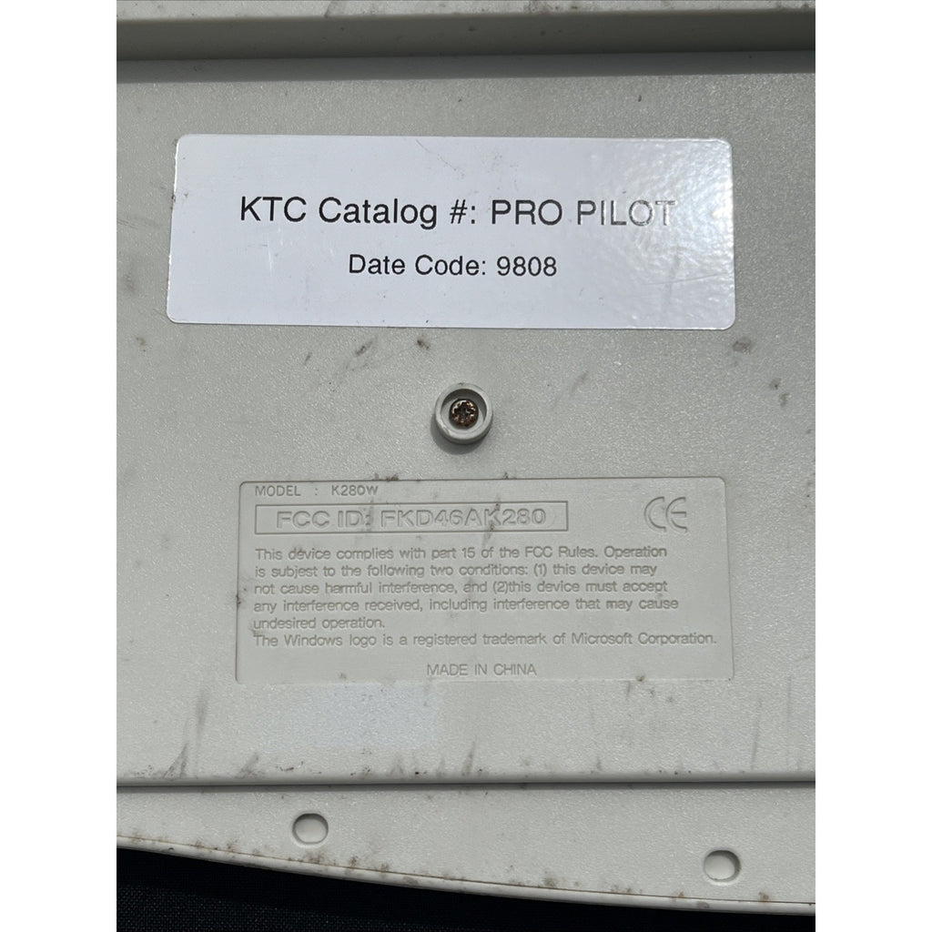 Vintage KTC PRO PILOT K280W Mechanical Terminal Keyboard POS Kiosk Retro Comp