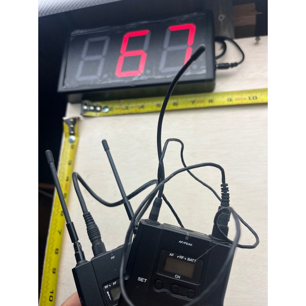 Sony UWP URX-P2 UTX-B2 UTX-P1 UHF Wireless Mic Set Tested
