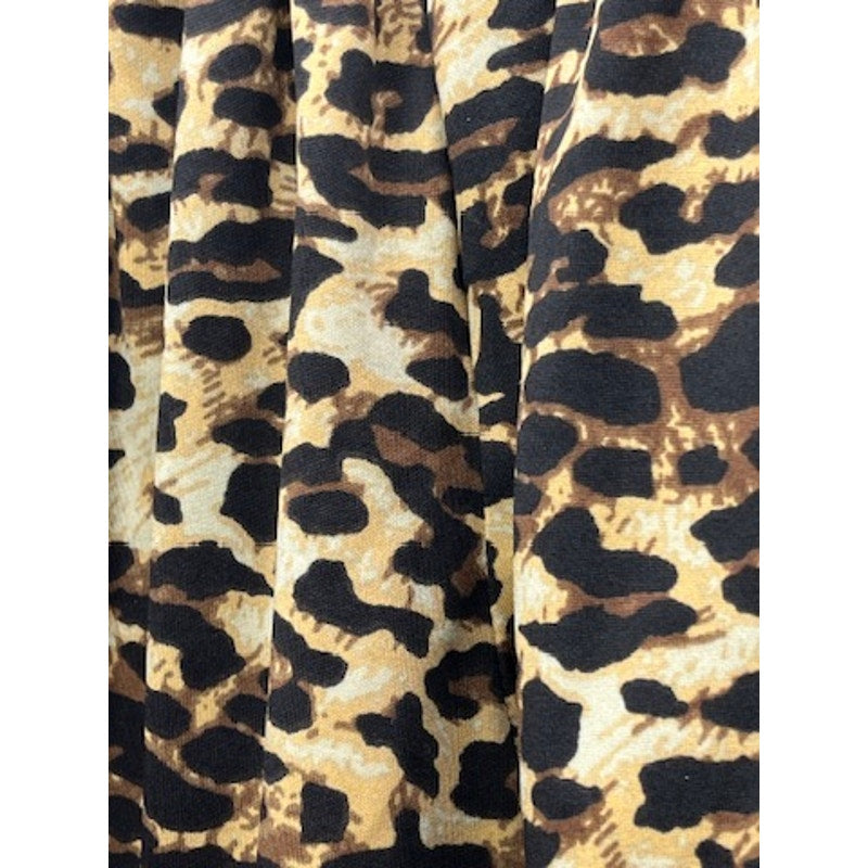 Women's Leopard Print Athletic Running Shorts Drawstring Size 6