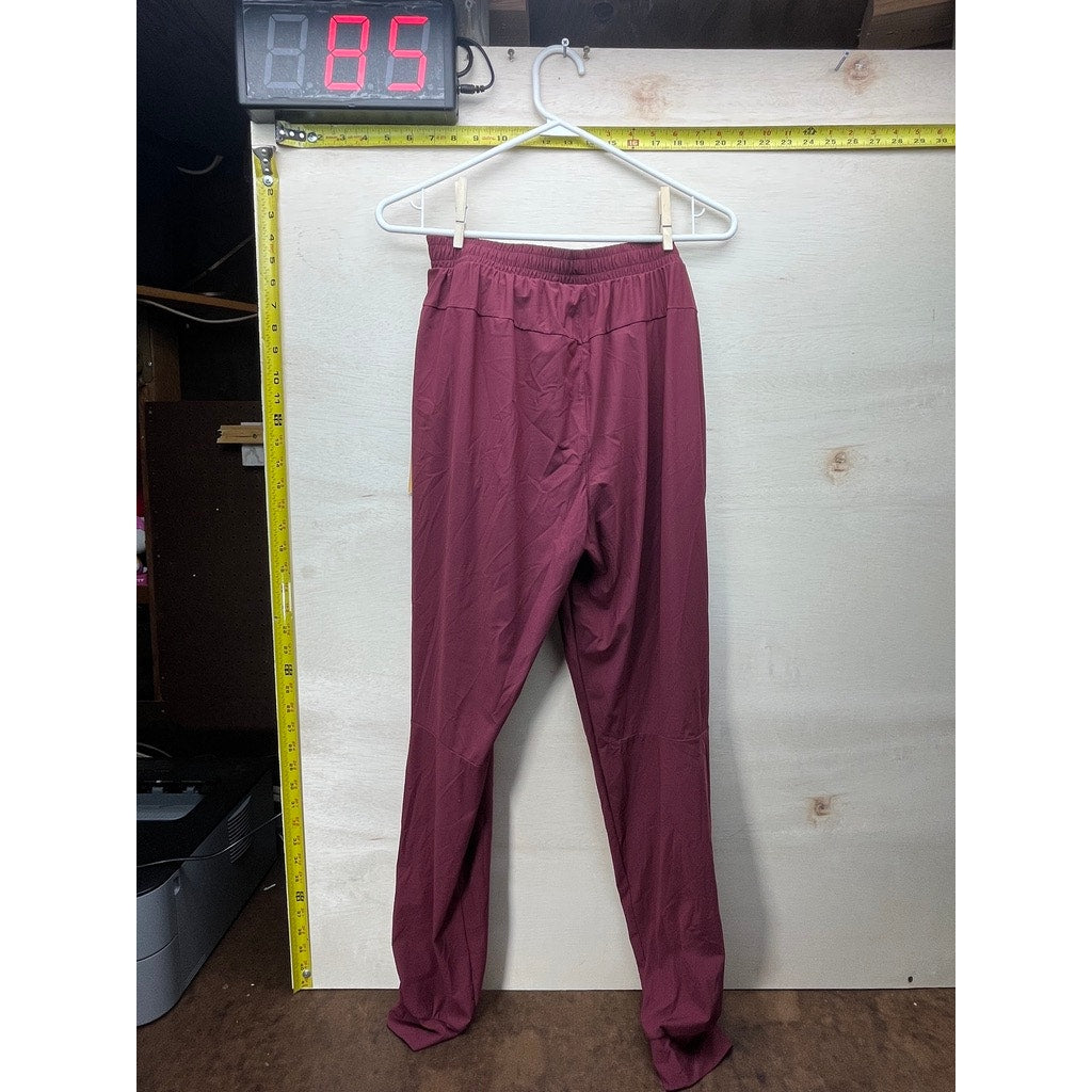 BALEAF Burgundy Athletic Jogger Pants Size M Zip Pockets