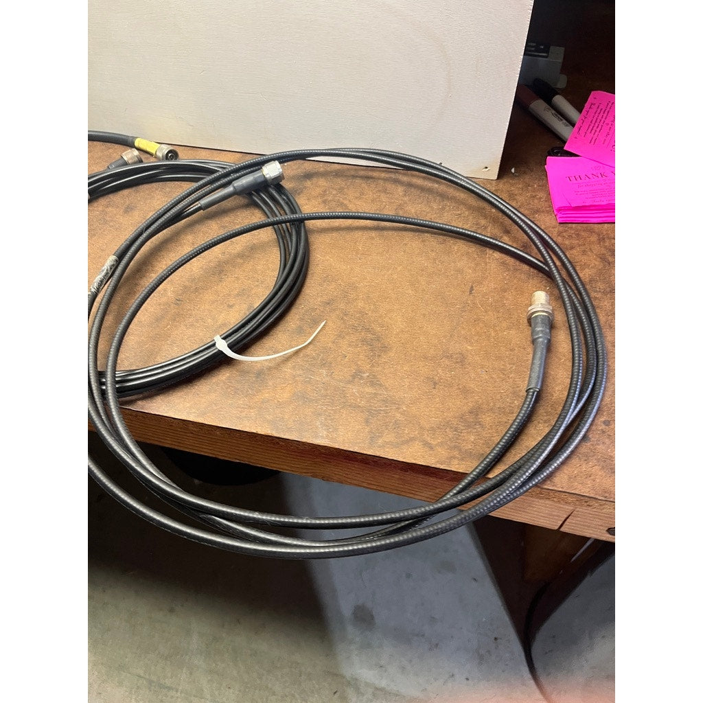 Lot of 6 RF Coax Cables N Type Style Connectors Mixed Lengths