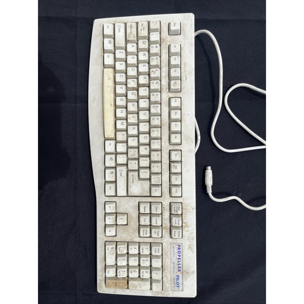 Vintage KTC PRO PILOT K280W Mechanical Terminal Keyboard POS Kiosk Retro Comp