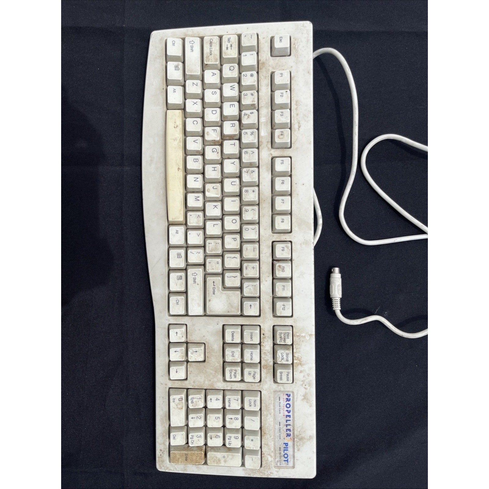 Vintage KTC PRO PILOT K280W Mechanical Terminal Keyboard POS Kiosk Retro Comp