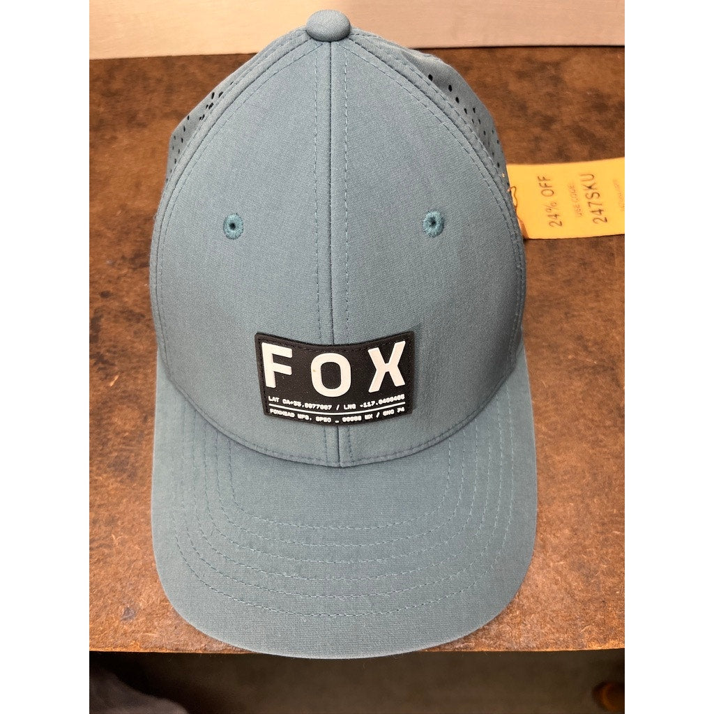 Fox Flexfit Blue Performance Baseball Cap Hat Size S/M