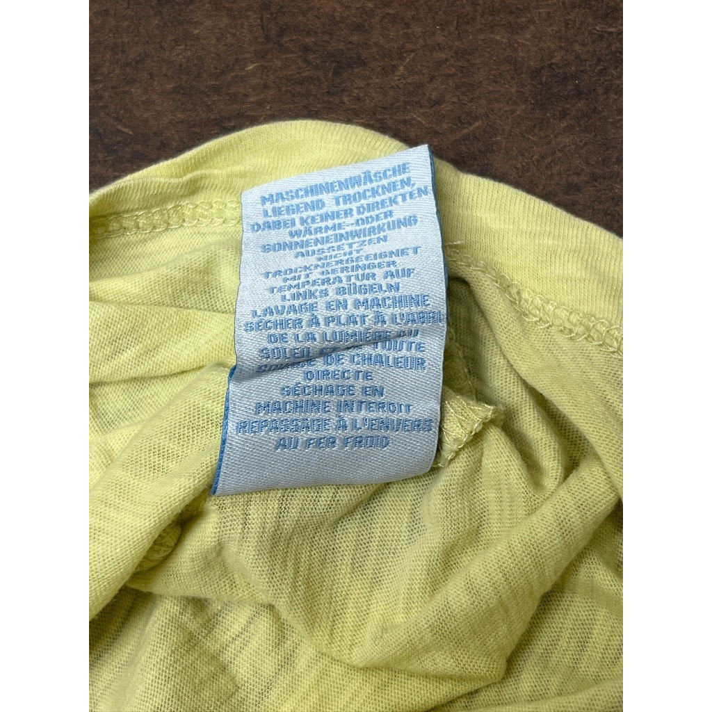 Boden Womens Yellow Green Short Sleeve Cotton T-Shirt Size L