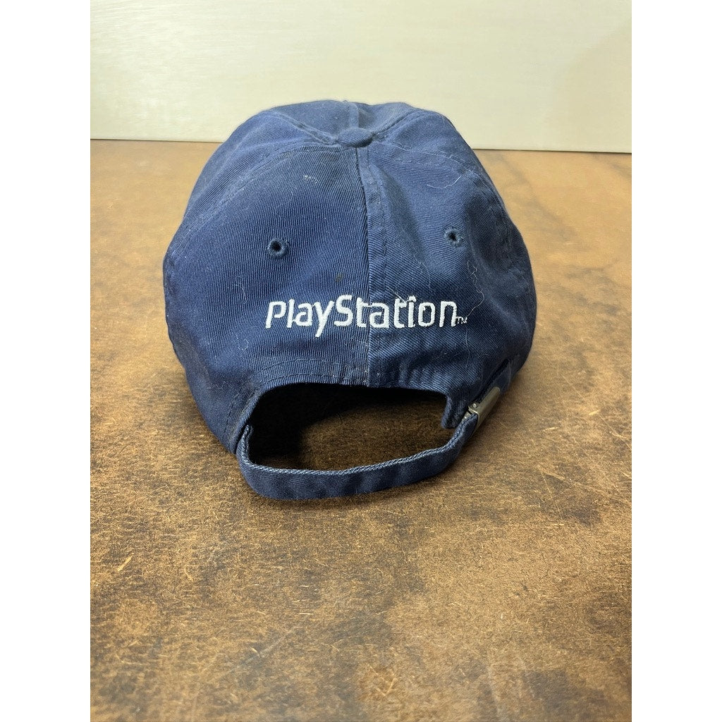 Vintage PlayStation Logo Navy Strapback Baseball Cap late 90s
