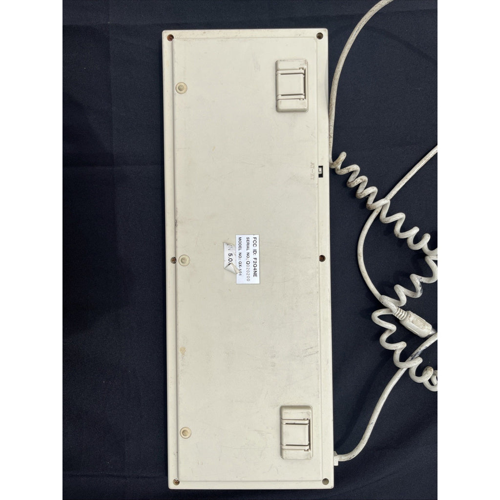 Vintage Mechanical Keyboard PS/2 Style Beige Full Size Wired Keyboard Coiled