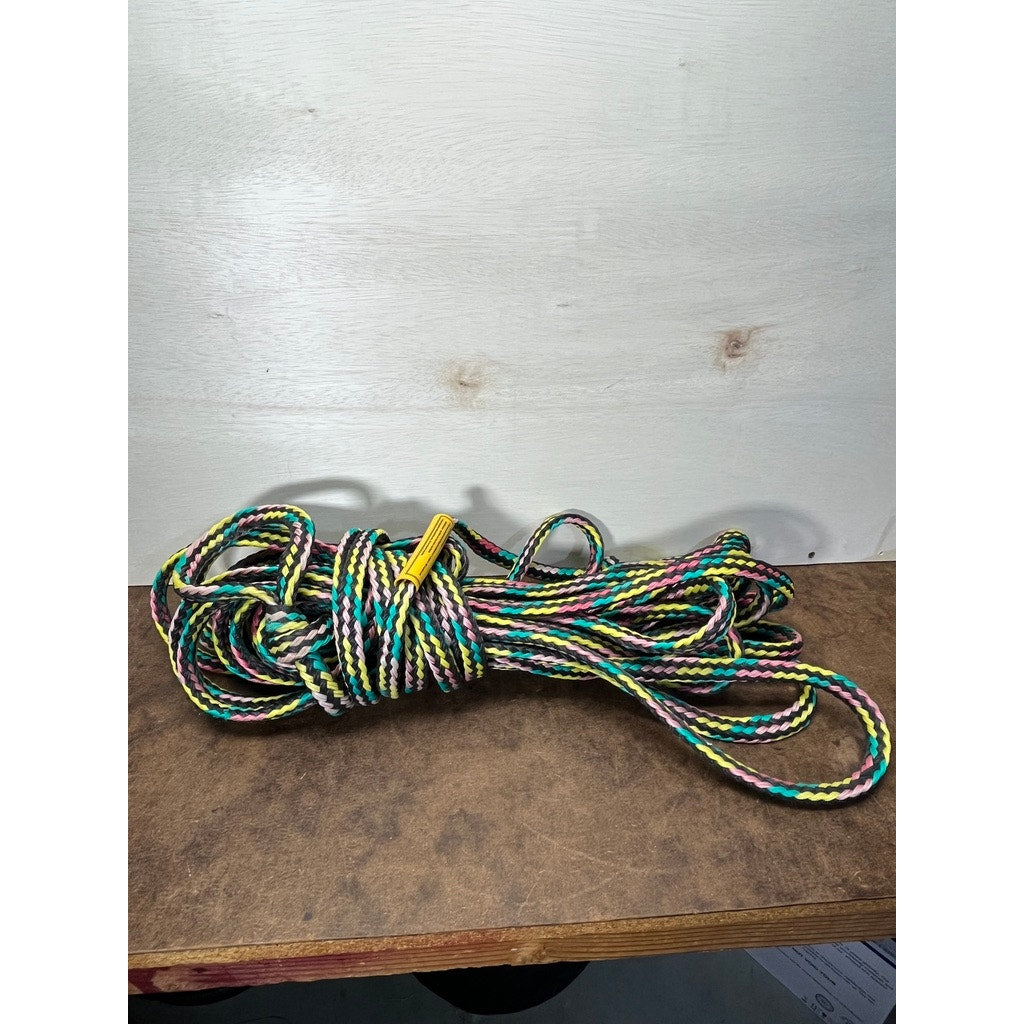 Long Multi Color Braided Water Ski Tow Rope