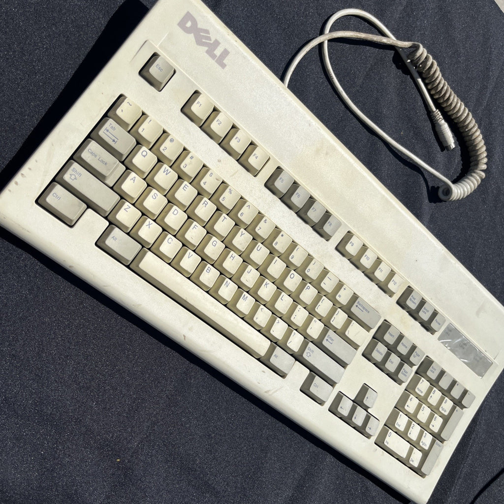 Vintage Dell AT101R Mechanical Keyboard AT/PS2 Beige Alps Switch Keyboard