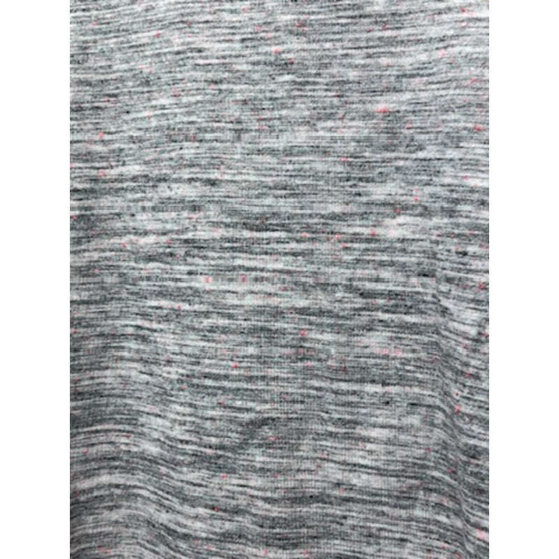 Apt. 9 Essentials Womens Petite M Gray Pink Fleck 3/4 Sleeve Top
