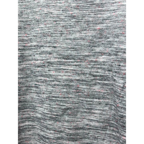 Apt. 9 Essentials Womens Petite M Gray Pink Fleck 3/4 Sleeve Top