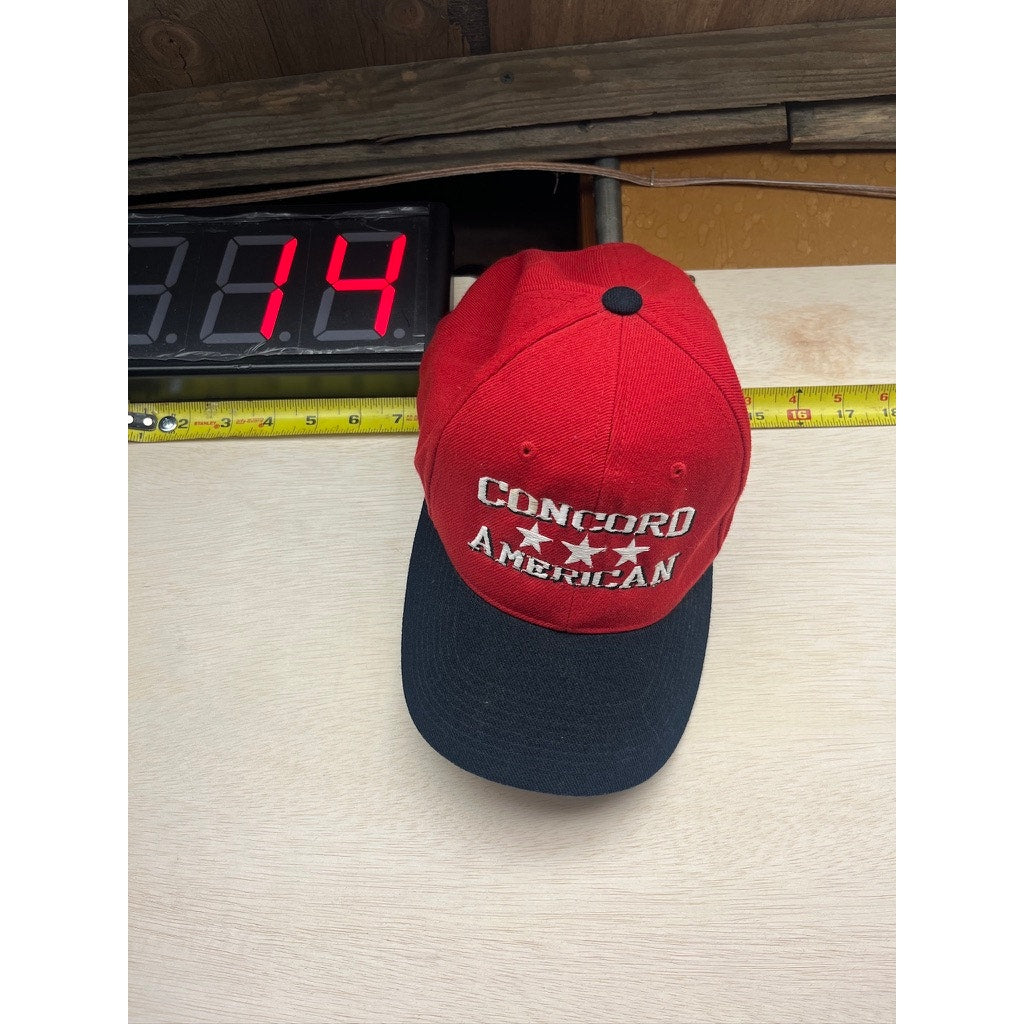 Concord American Little League All Star Red Black Snapback Cap 2000s