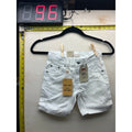 Levi's 511 Boys 6 Reg White Denim Cut-Off Shorts Adjustable Waist