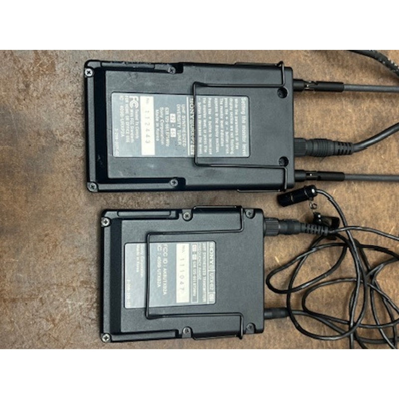 Sony UWP URX-P2 UTX-B2 UTX-P1 UHF Wireless Mic Set Tested