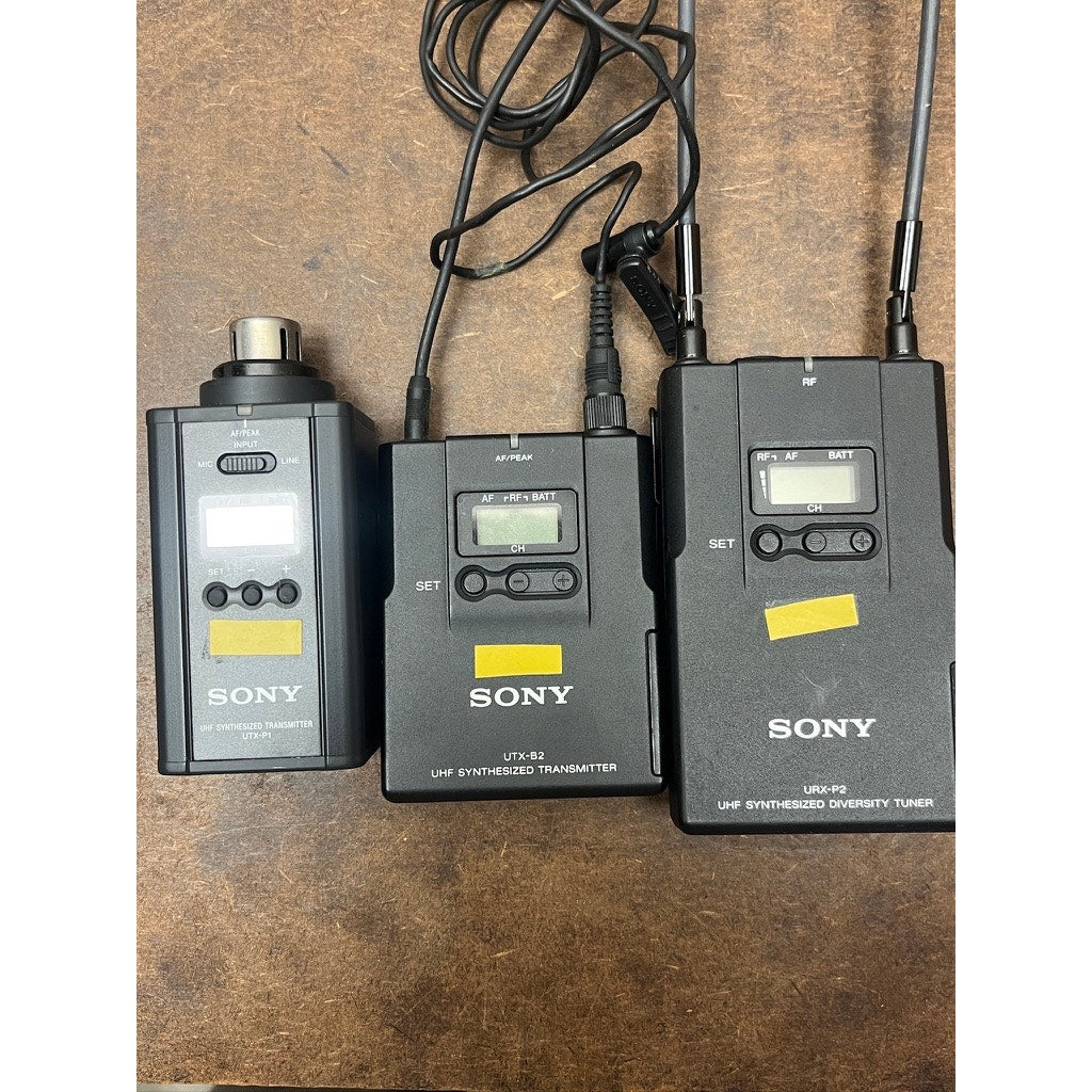 Sony UWP URX-P2 UTX-B2 UTX-P1 Wireless Mic Set Tested