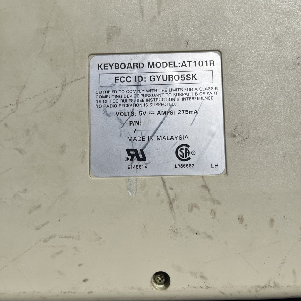 Vintage Dell AT101R Mechanical Keyboard AT/PS2 Beige Alps Switch Keyboard