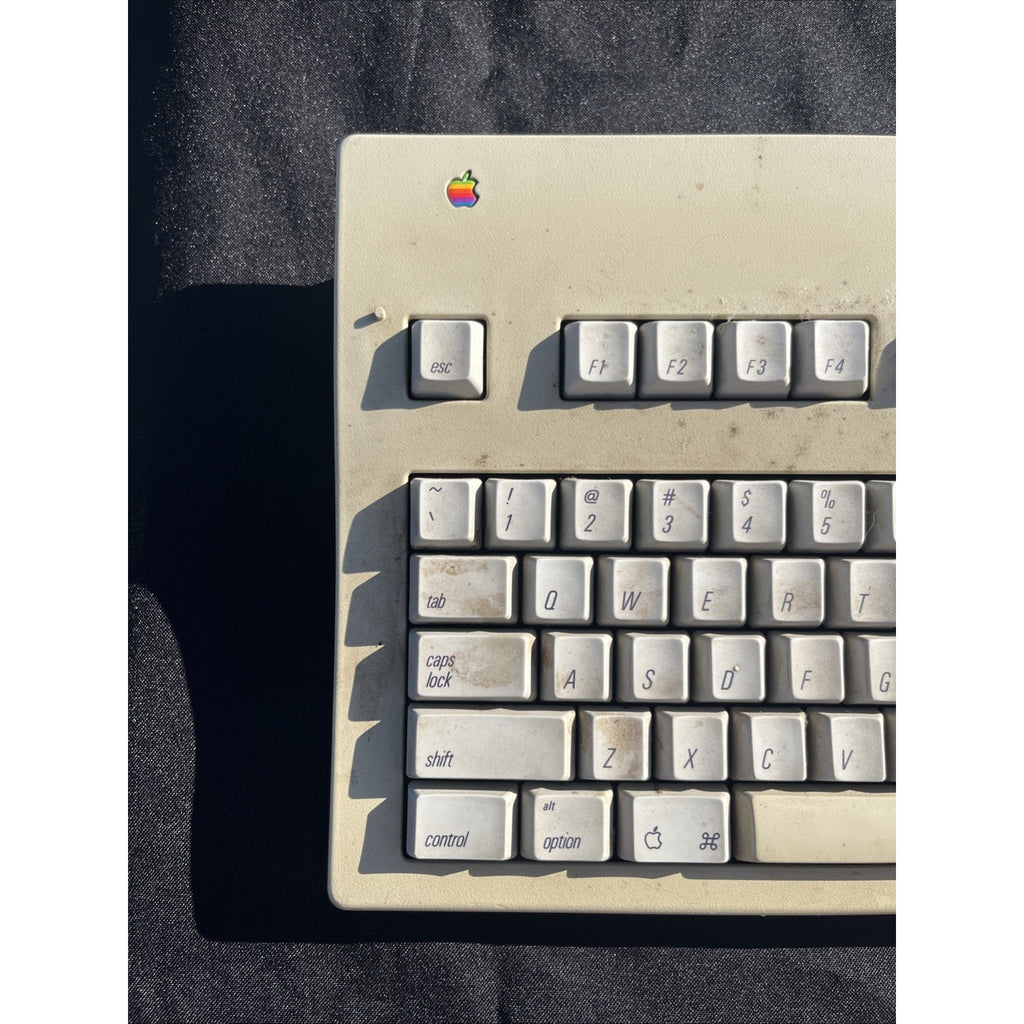 Vintage Apple Extended Keyboard II M3501 Mechanical Keyboard ADB Beige Classic