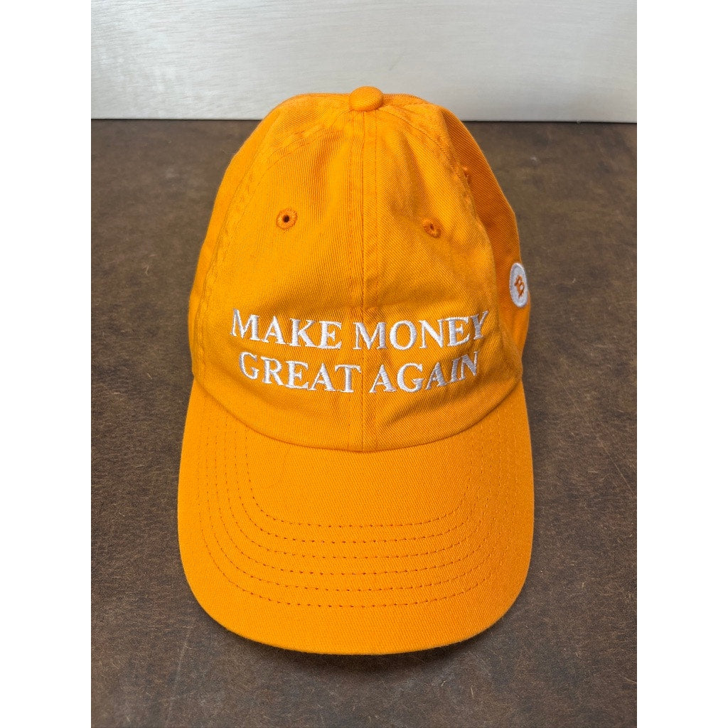 BitcoinIRA Orange Make Money Great Again Adjustable Baseball Cap Hat