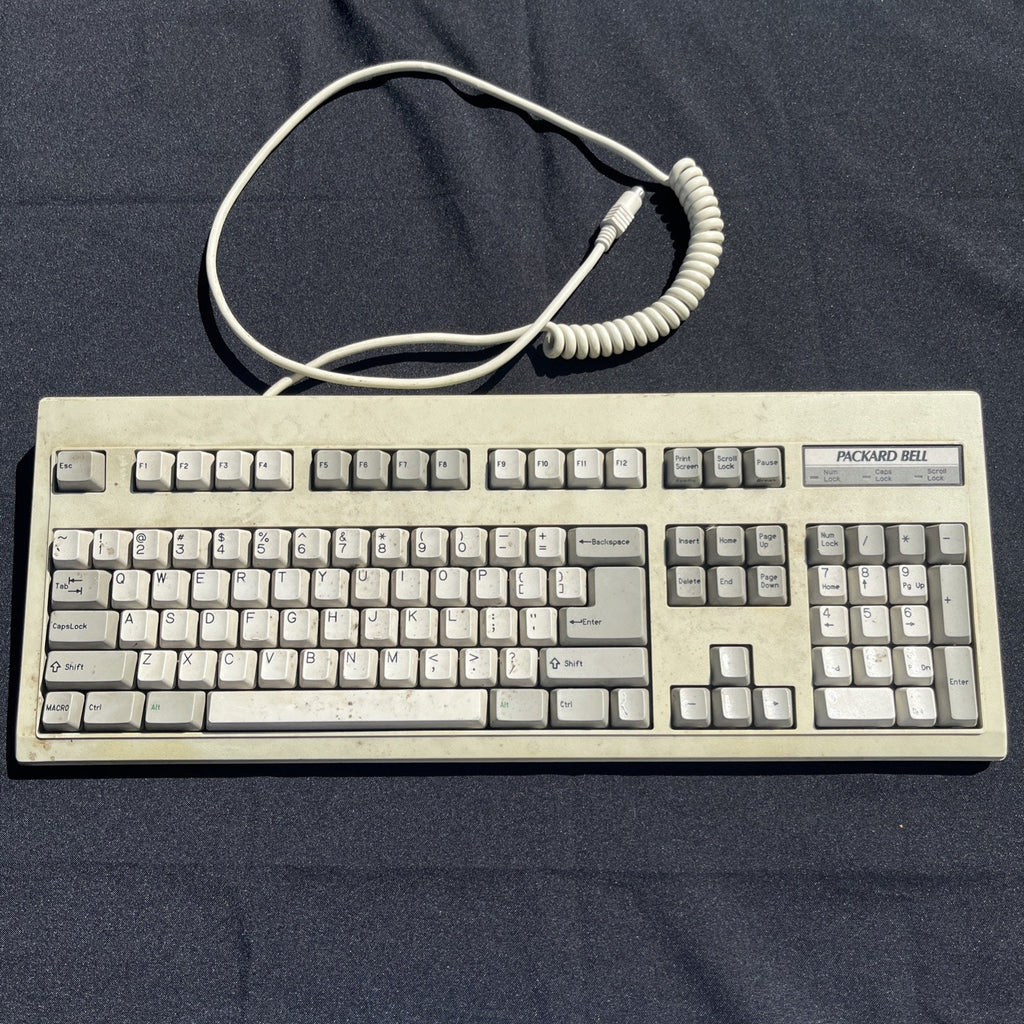 Vintage Packard Bell BTC 5339 Keyboard AT DIN Retro PC Computer Mechanical