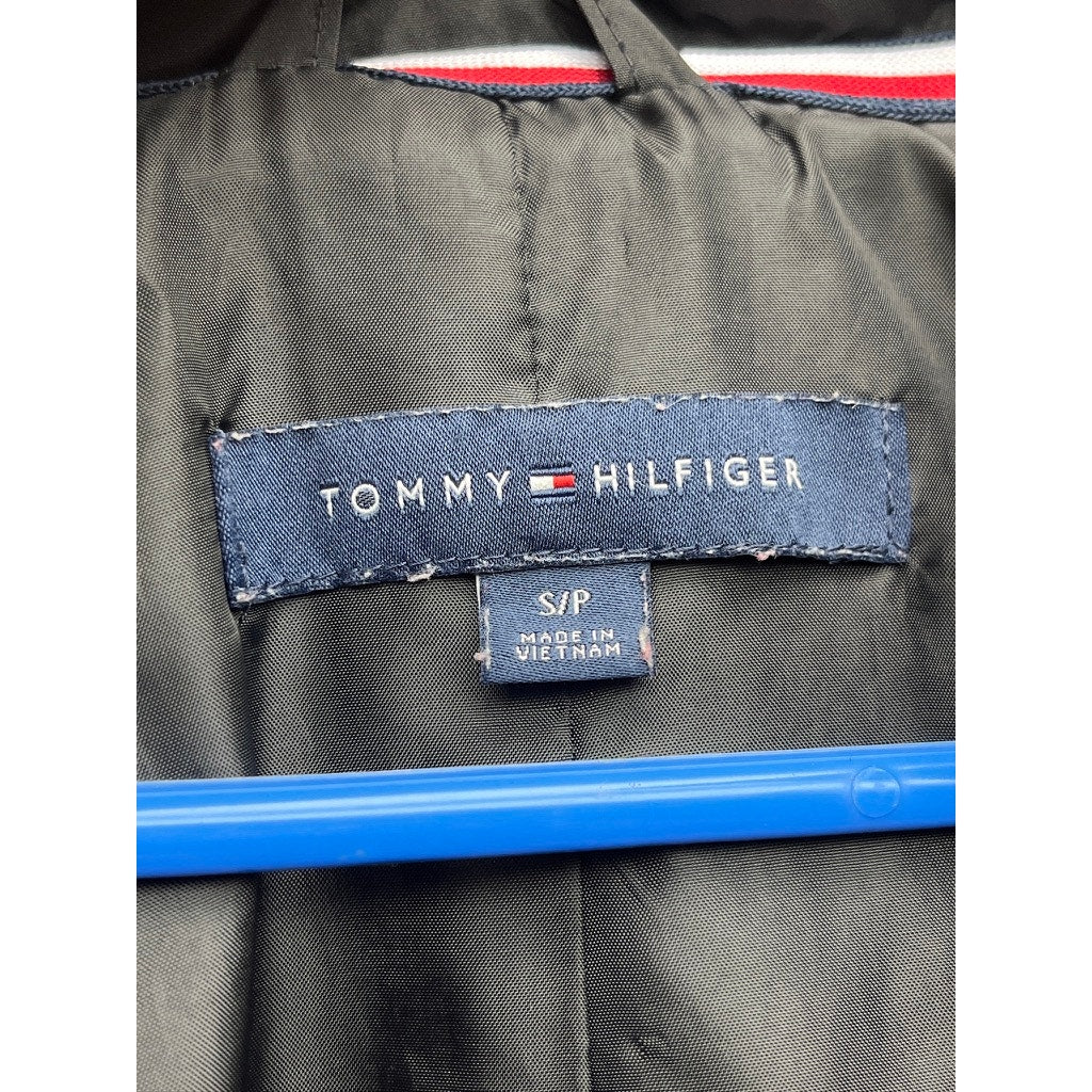 Tommy Hilfiger Womens Black Quilted Jacket Size S Four Pocket