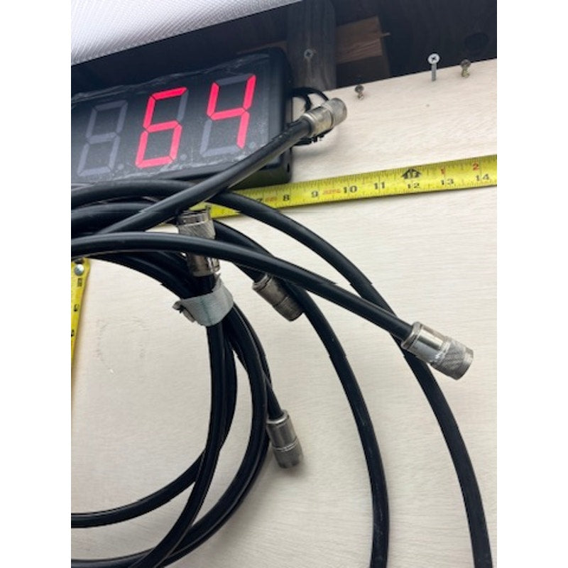 Lot of 6 RF Coax Cables N Type Style Connectors Black