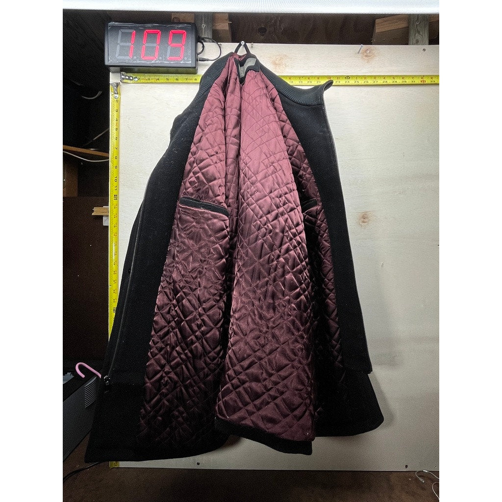 Marc New York Andrew Marc Black Quilted Lined Coat Mens XL