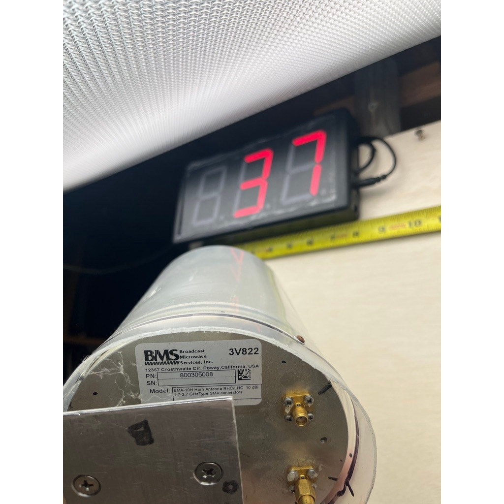 BMS BMA-10H Dual-Polarized SMA Horn Antenna 1.7-2.7GHz 10dBi TESTED! WORKING!