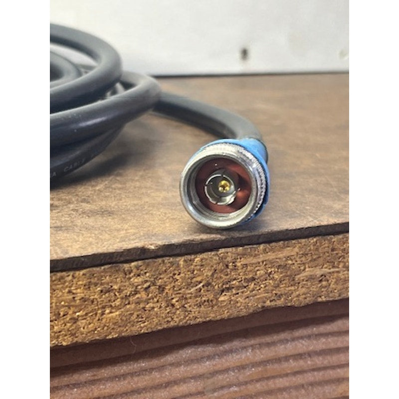 Lot of 2 8ft Low Loss Coax Cables N Type Male Connectors
