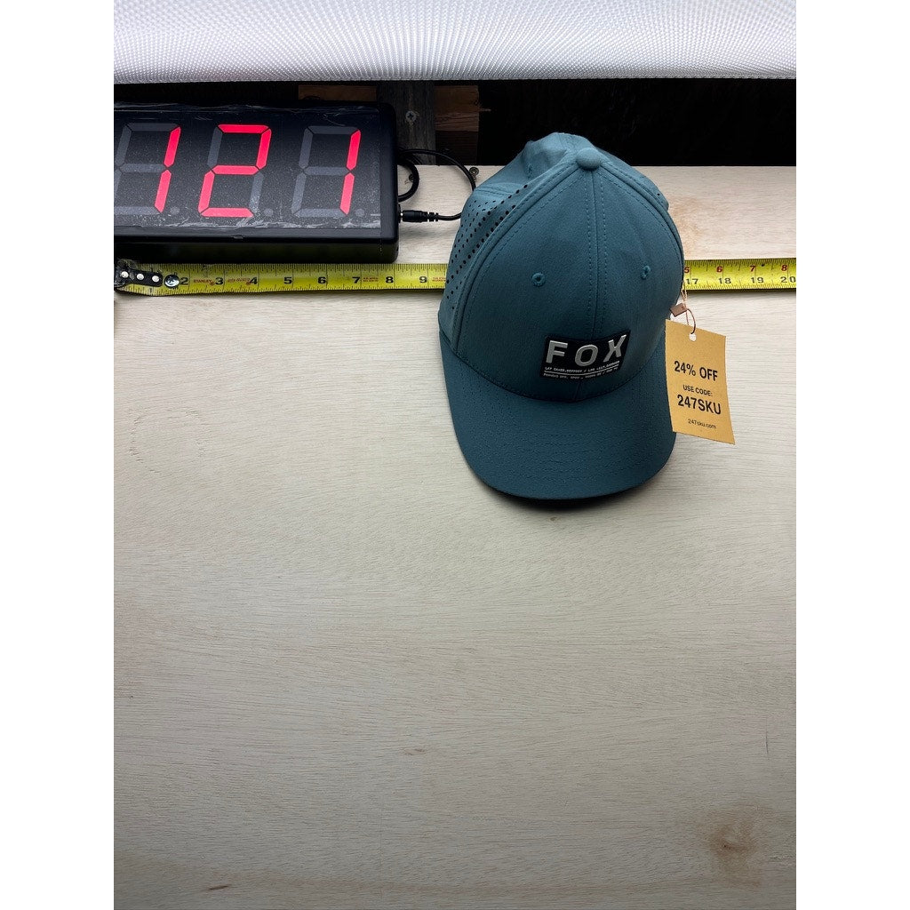 Fox Flexfit Blue Performance Baseball Cap Hat Size S/M