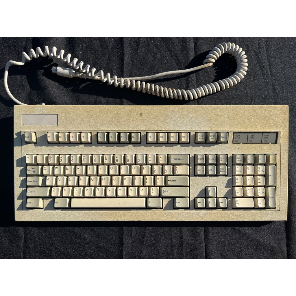 Vintage Novell 101-Key Keyboard Model 31984 Beige Mechanical Computer Keyboard