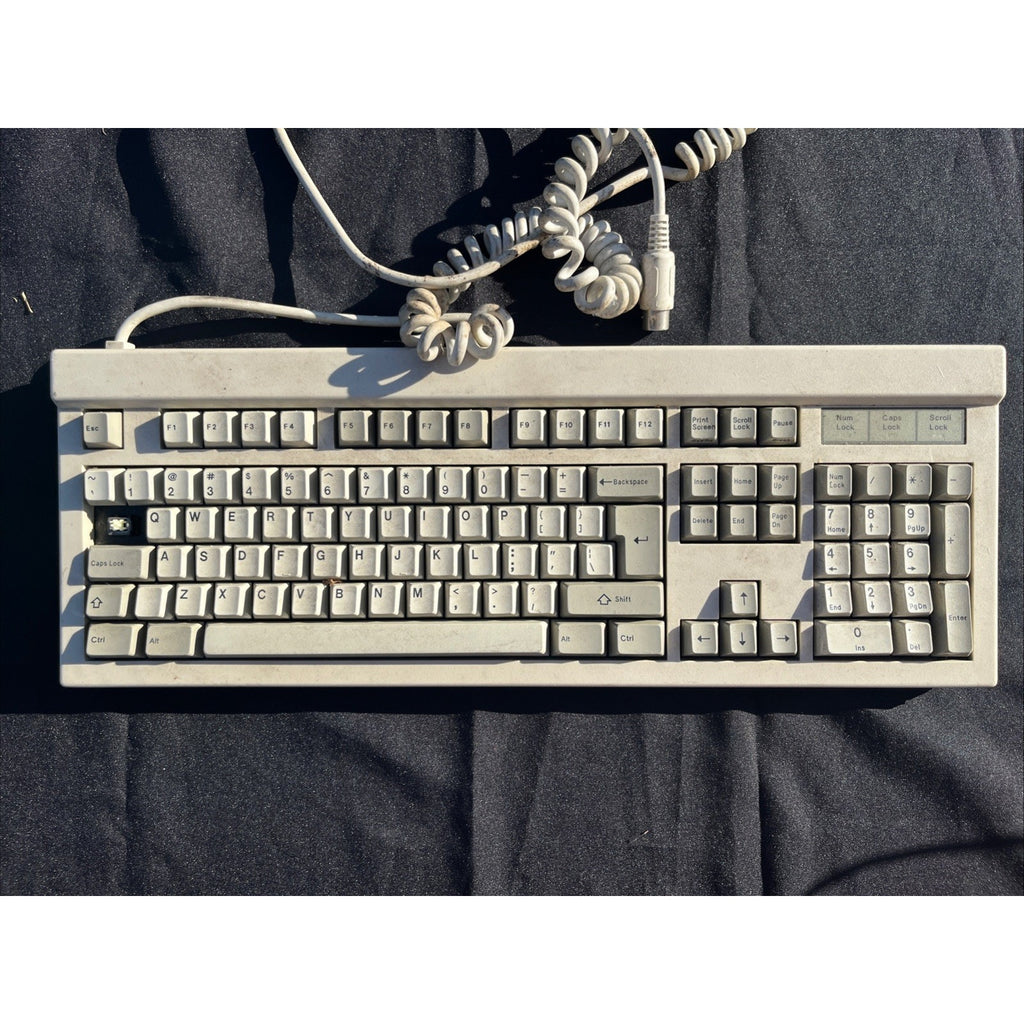 Vintage QX-101 Mechanical Keyboard Model QX-101 PS/2 Beige Keyboard Parts