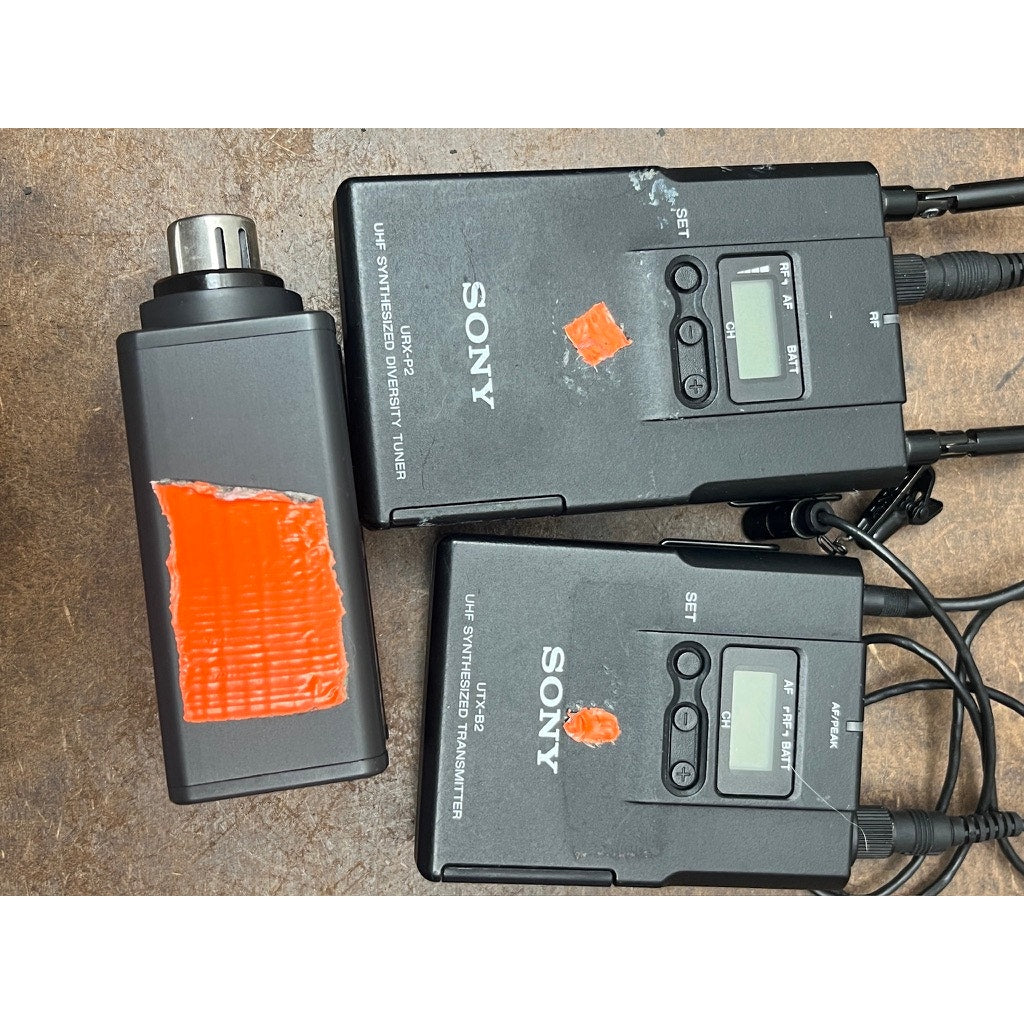 Sony UWP URX-P2 UTX-B2 UTX-P1 UHF Wireless Mic Set Tested