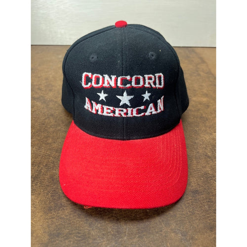 Concord American Little League Black Red Snapback Baseball Cap Hat