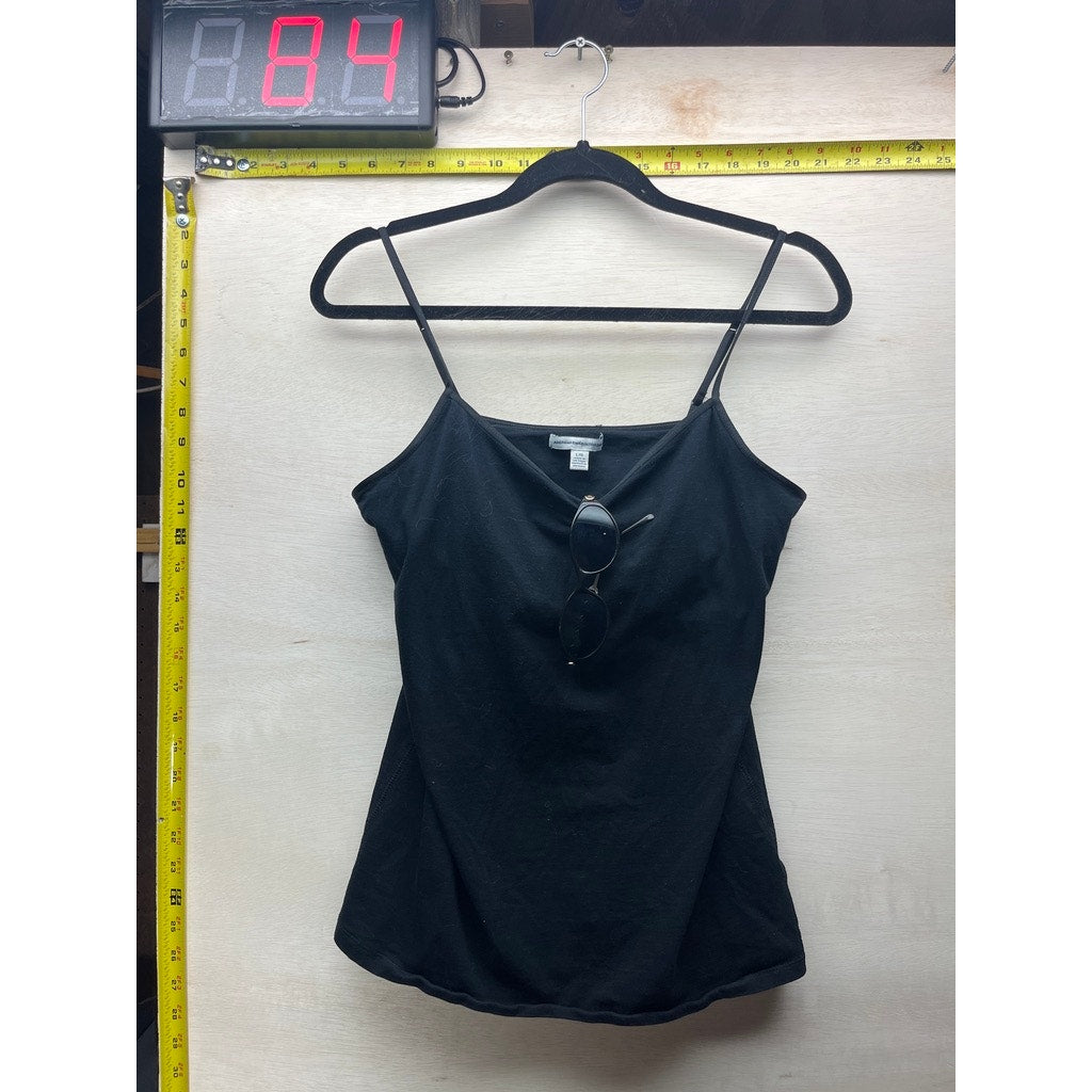 American Eagle Black Spaghetti Strap Cami Tank Top L w Sunglasses