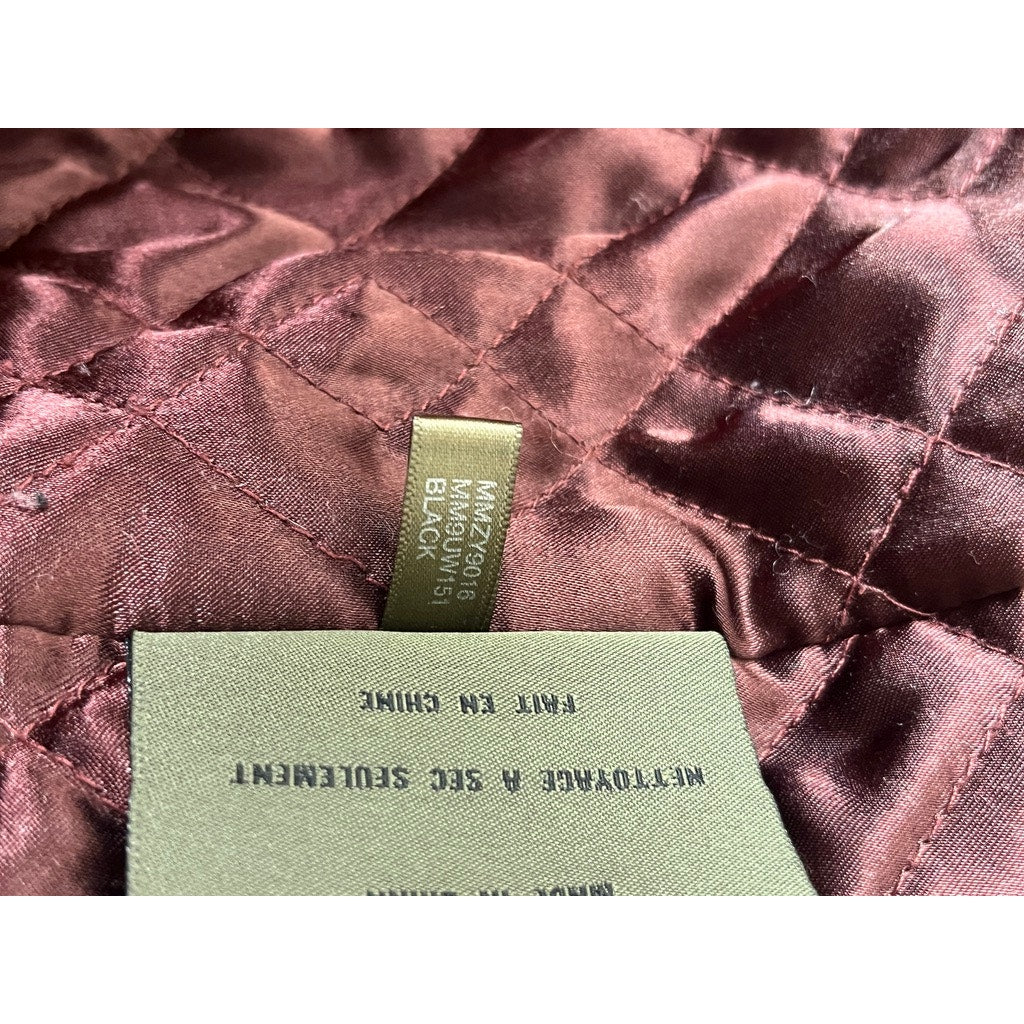 Marc New York Andrew Marc Black Quilted Lined Coat Mens XL