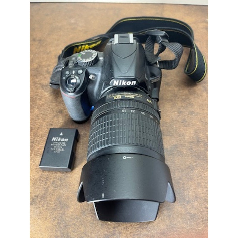 Nikon D3100 DSLR Camera 18-105mm VR Lens Battery 3980 Shutter