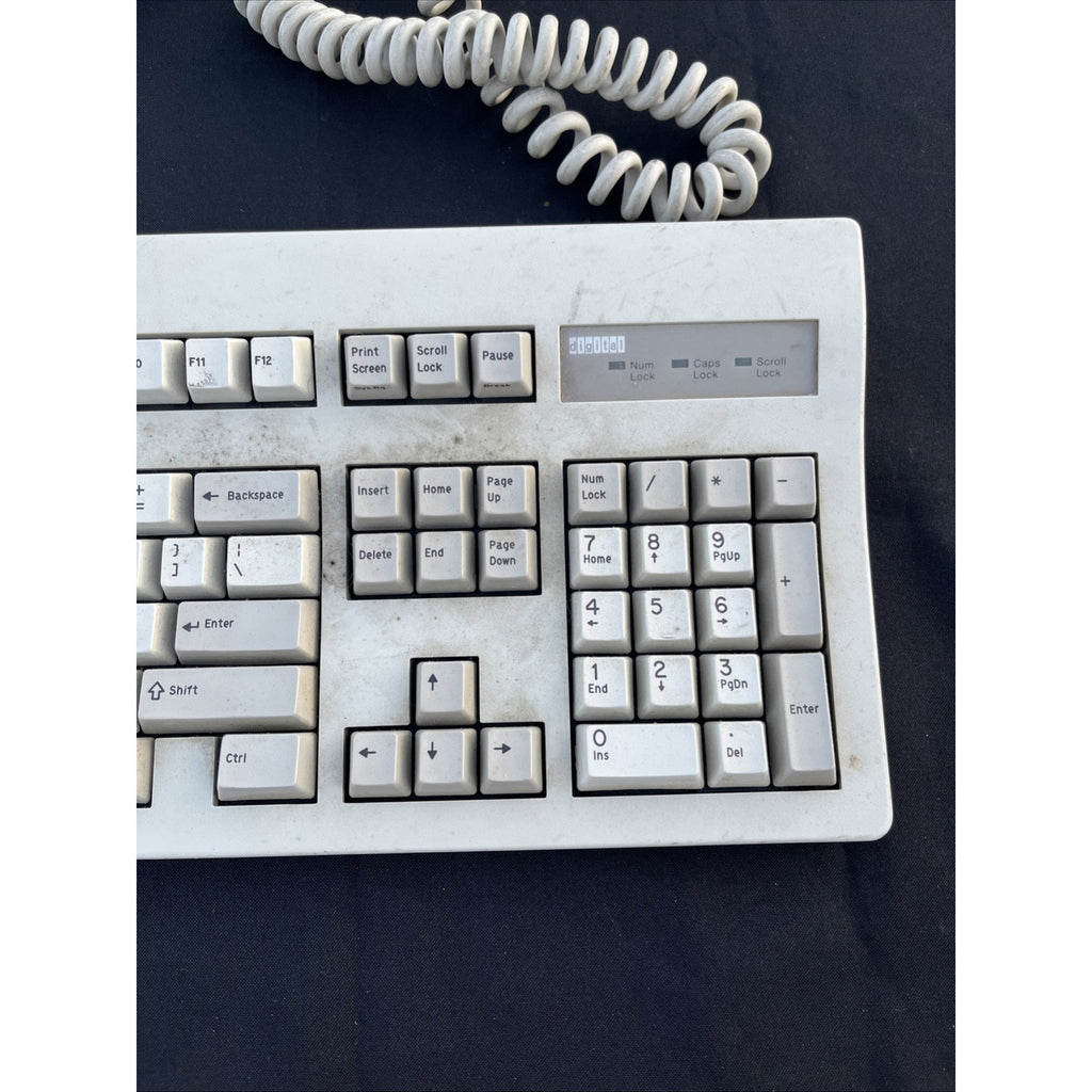 Digital PCXAL-AA Vintage Keyboard Mechanical Style Coiled Cable Made In Mexico
