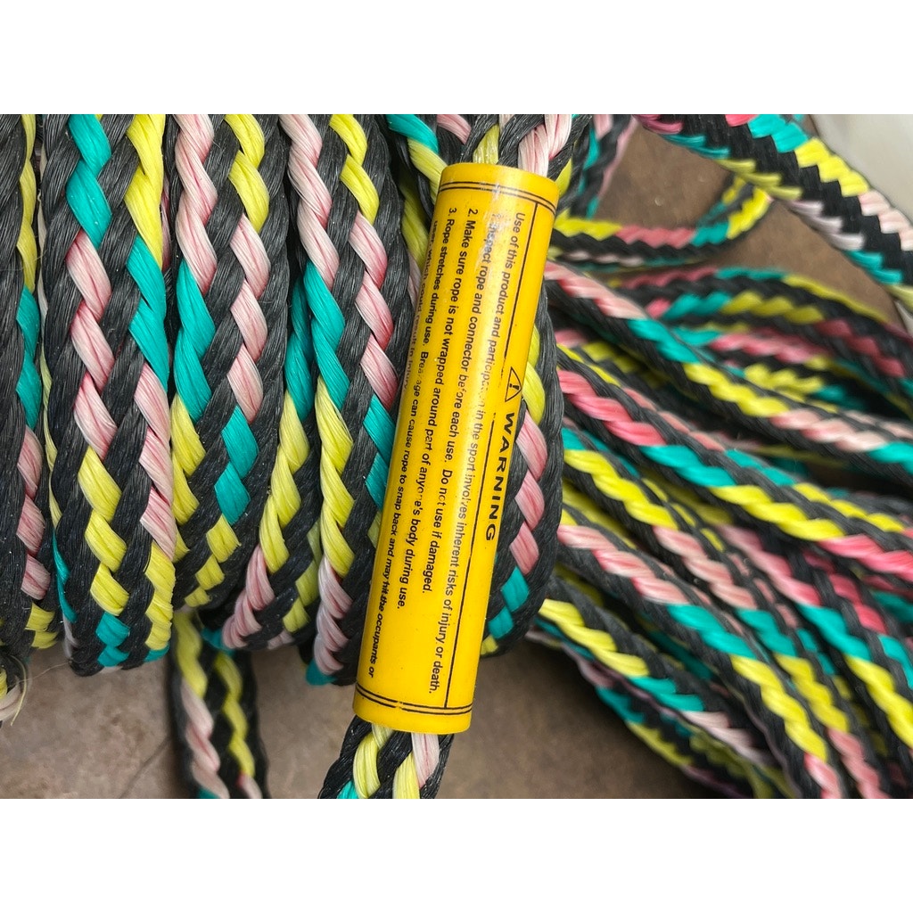 Long Multi Color Braided Water Ski Tow Rope