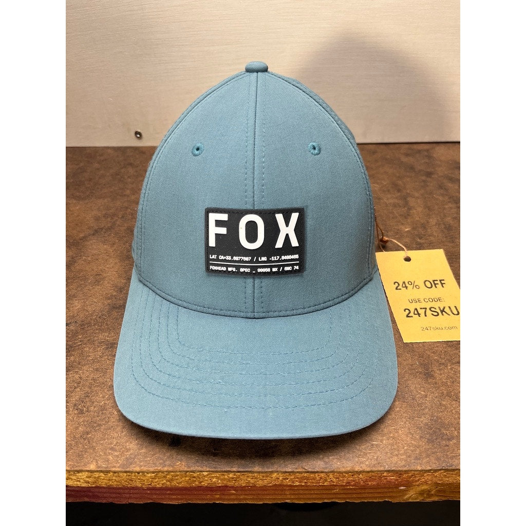 Fox Flexfit Blue Performance Baseball Cap Hat Size S/M