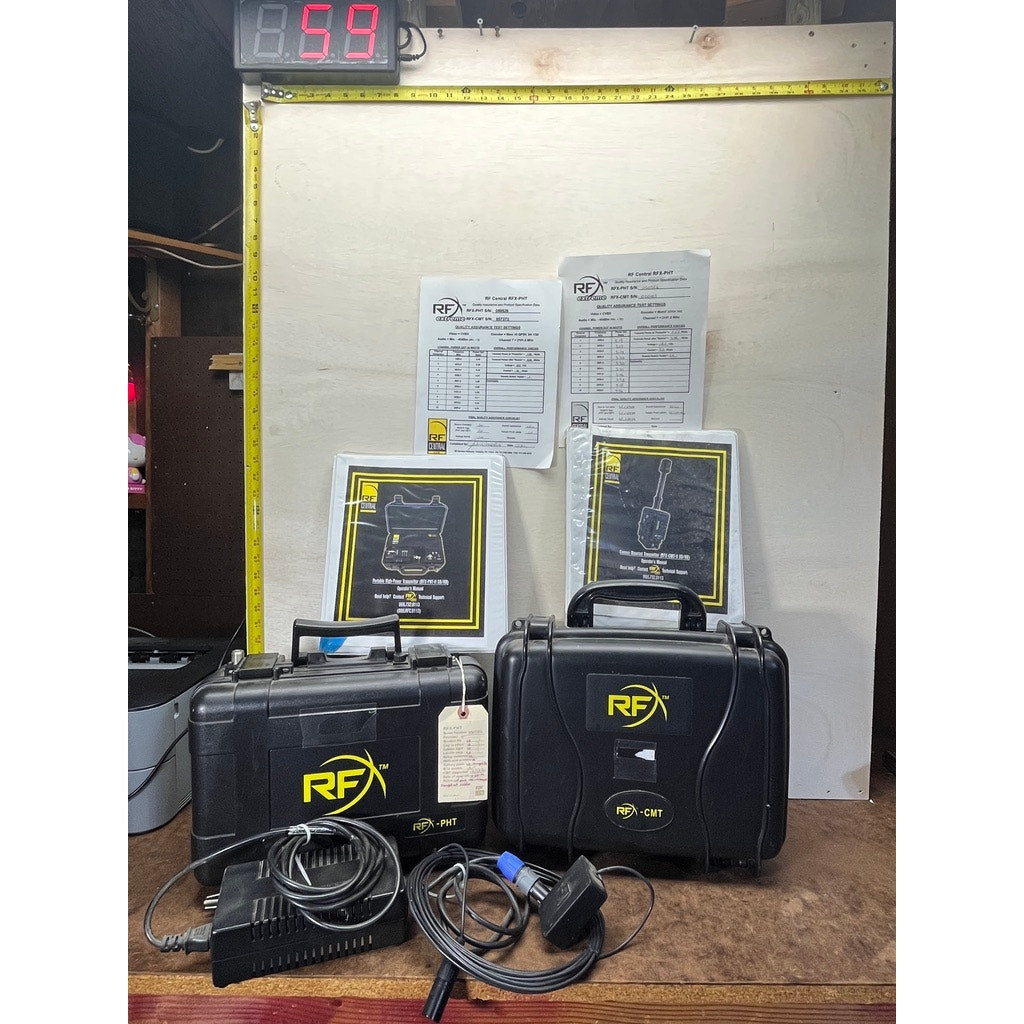 RF Central RFX-PHT-II RFX-CMT-II 2GHz HD/SD Video TX RX Amp Kit
