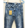 Paris Blues Womens Size 3 Distressed Stretch Bootcut Jeans