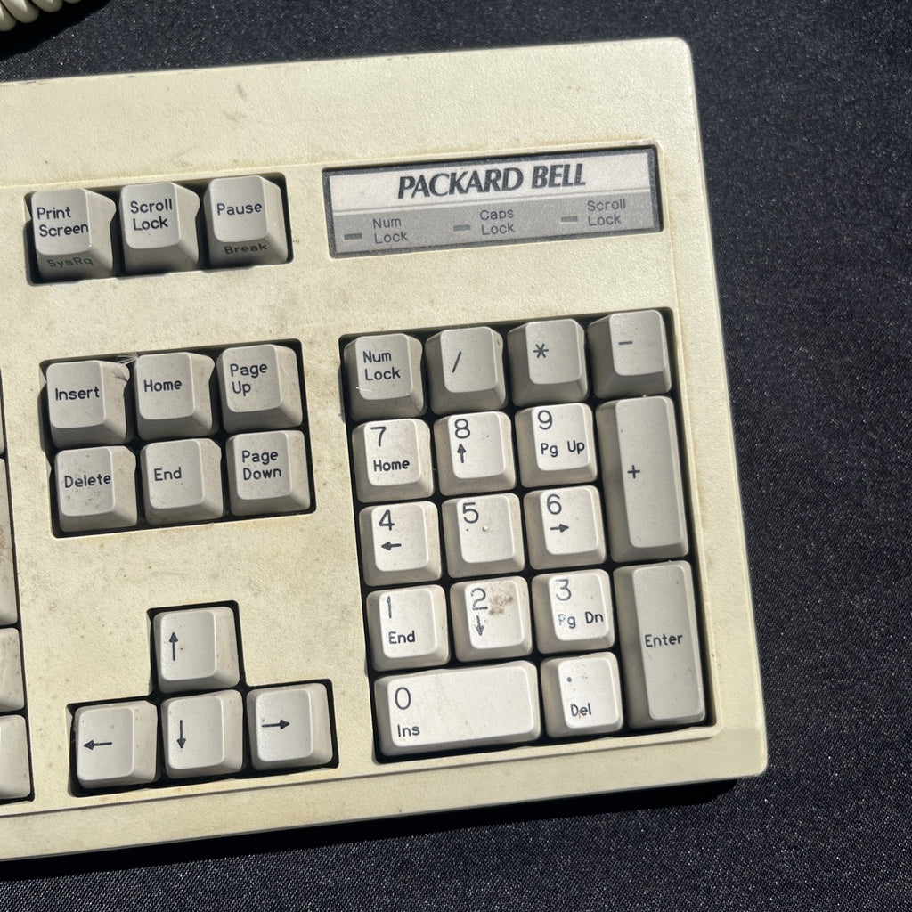 Vintage Packard Bell BTC 5339 Keyboard AT DIN Retro PC Computer Mechanical