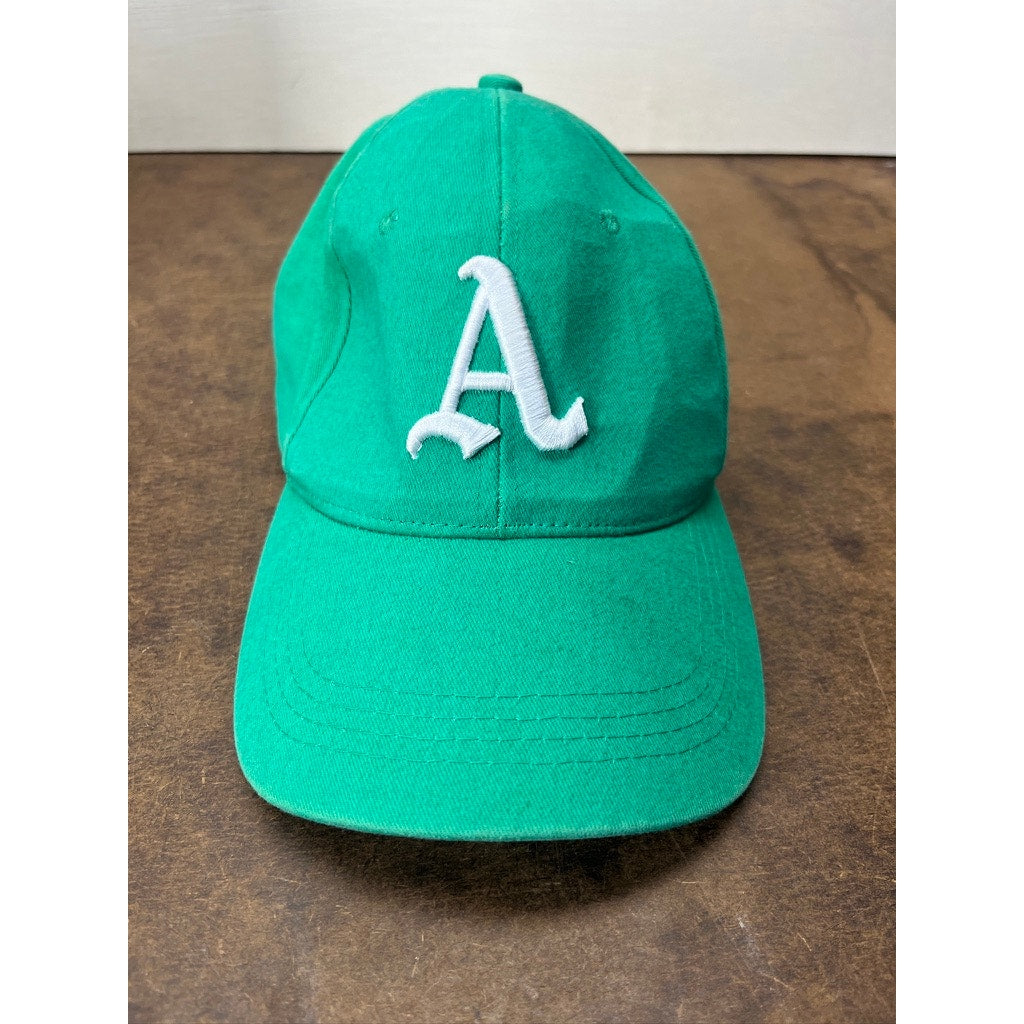 Oakland Athletics A Logo Green Adjustable Baseball Cap Hat 2000s