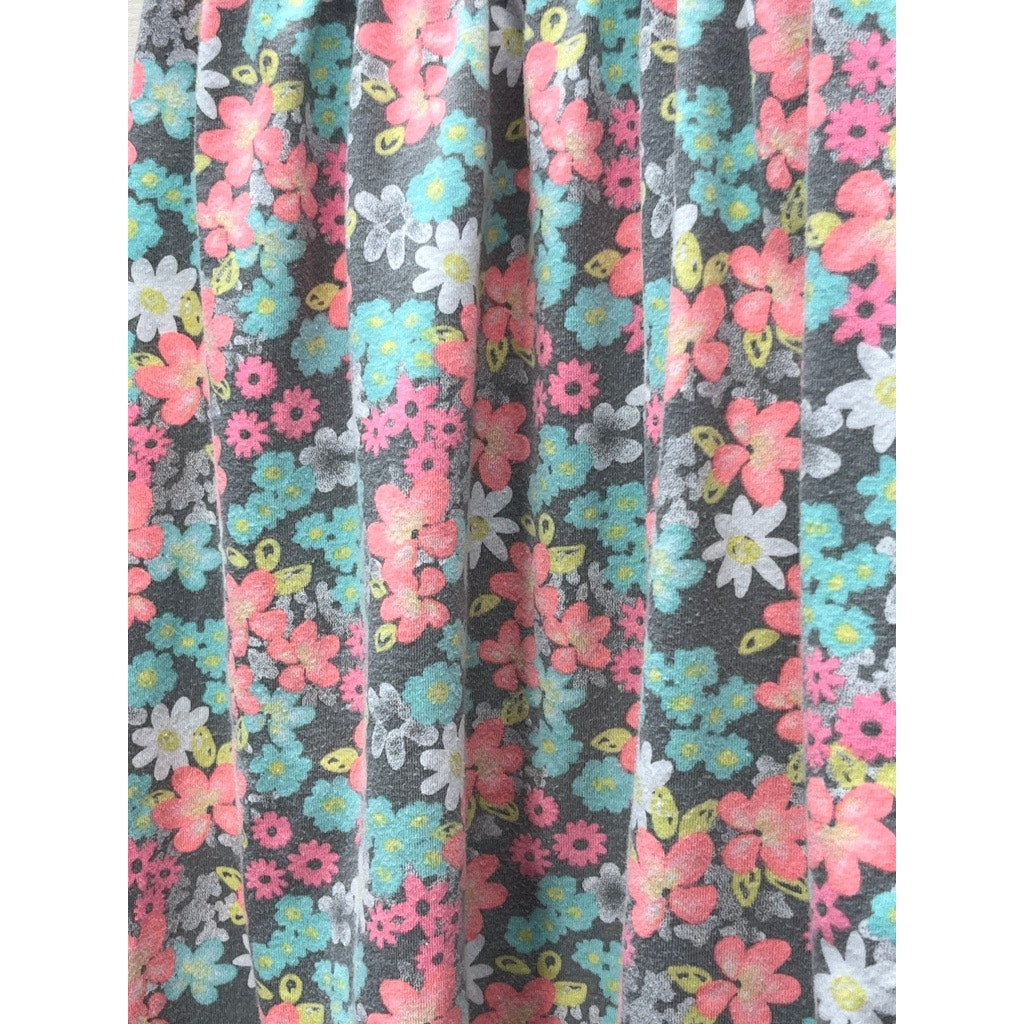 Basic Editions Girls Coral Floral Sleeveless Dress Size XS 4/5