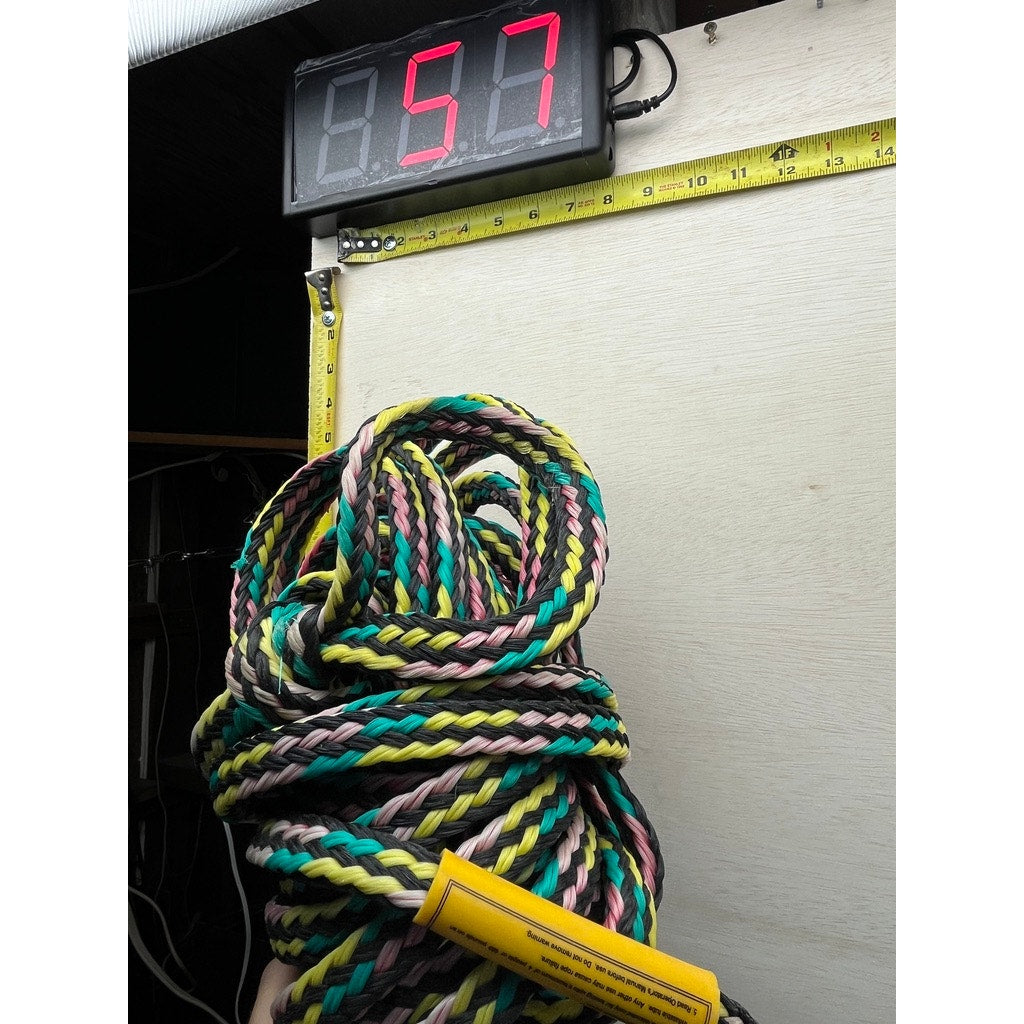 Long Multi Color Braided Water Ski Tow Rope