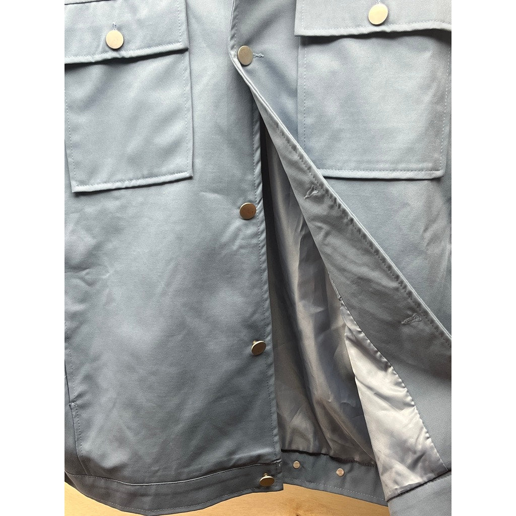 Realtakai 2XL Blue Snap Front Chore Jacket New With Tags