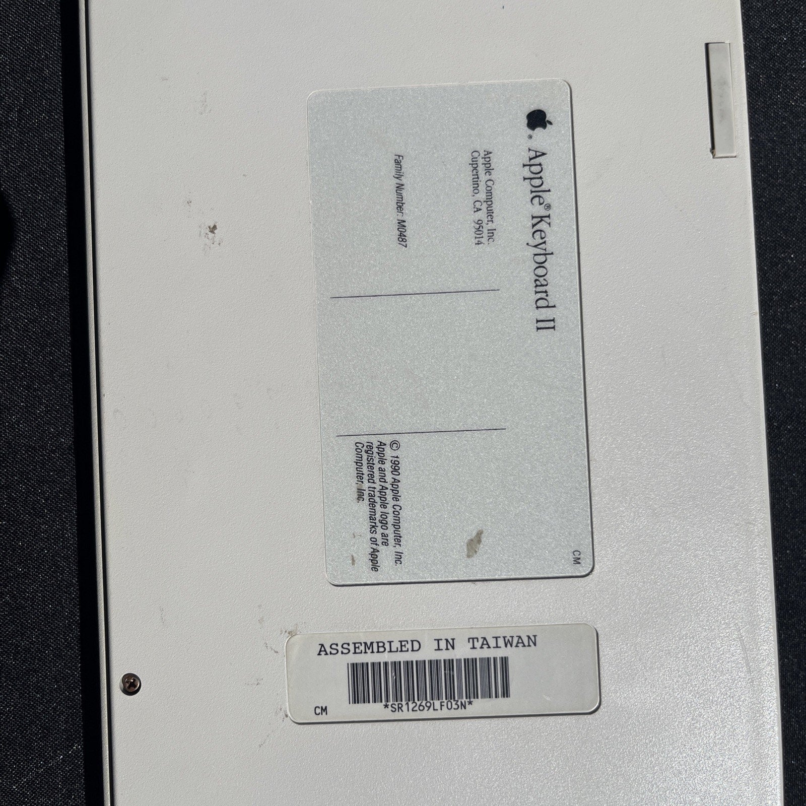 Vintage Apple Keyboard II M0487 ADB Keyboard Beige Macintosh Mechanical