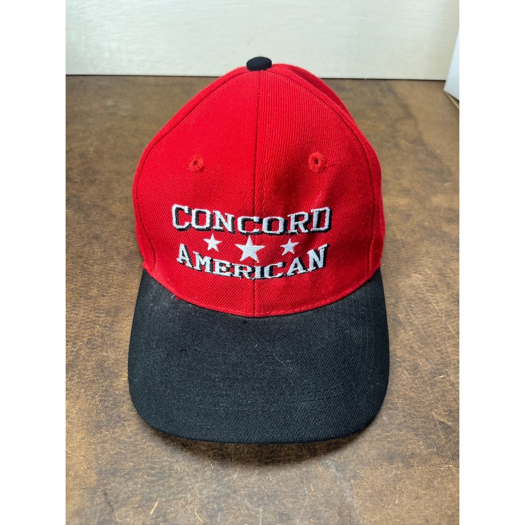 Concord American Little League Red Black Snapback Baseball Cap