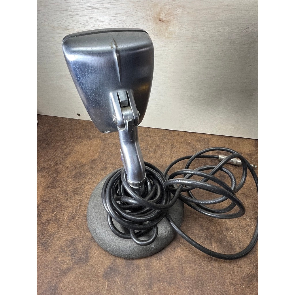 Vintage Shure Brothers Model 51 Dynamic Microphone Desk Stand Cable